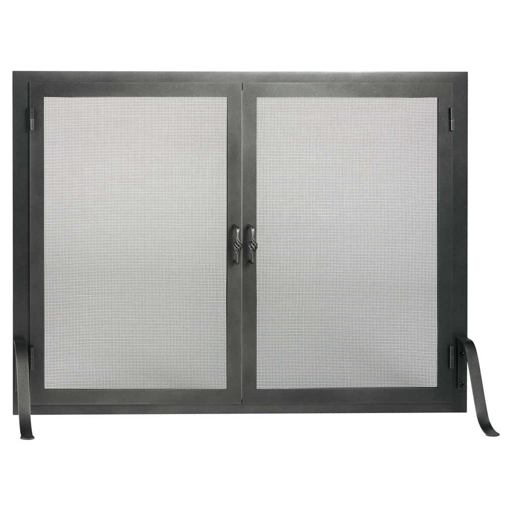 Fireplace Screen with Operable Doors Custom Size 21 Finishes - Carolina