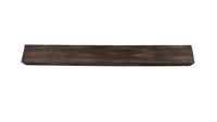 Flat Sawn Non-Combustible Concrete Mantel Shelf Maduro Finish - ExceptionalFire