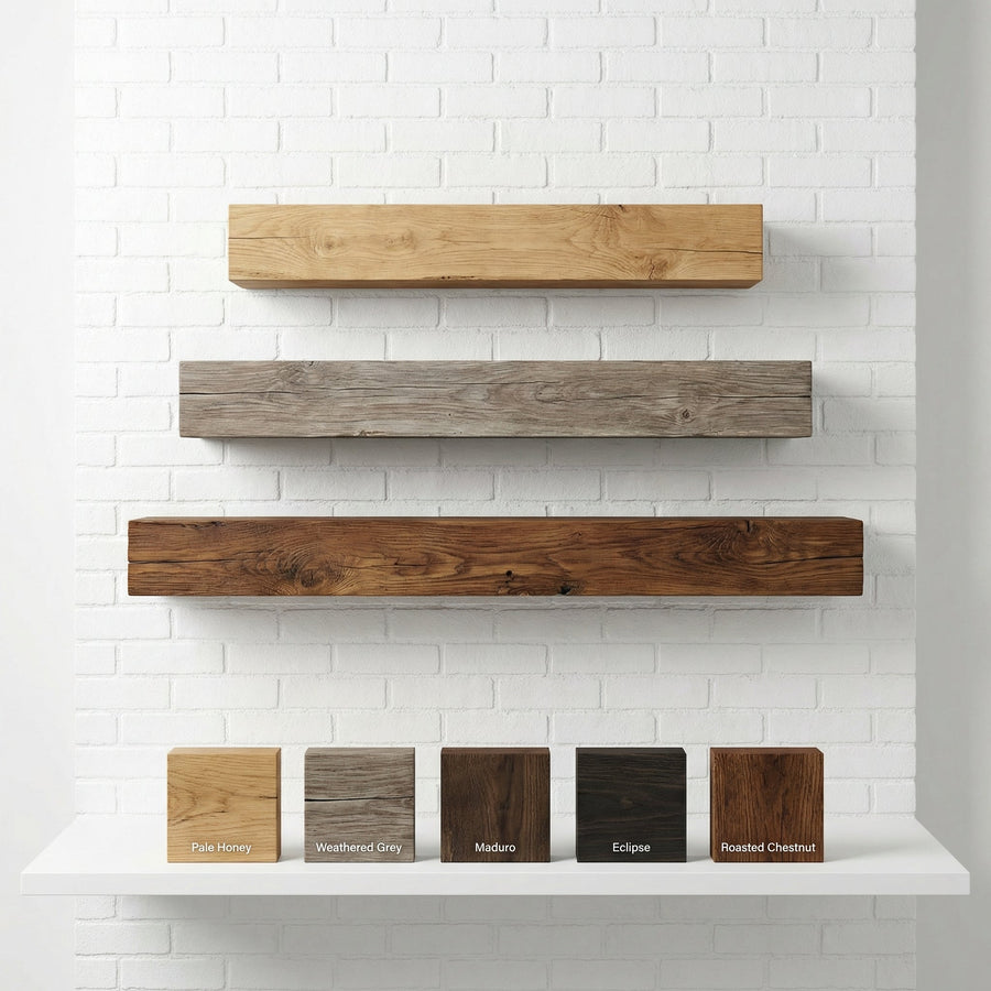 Custom Length Non-Combustible Concrete Fireplace Mantel