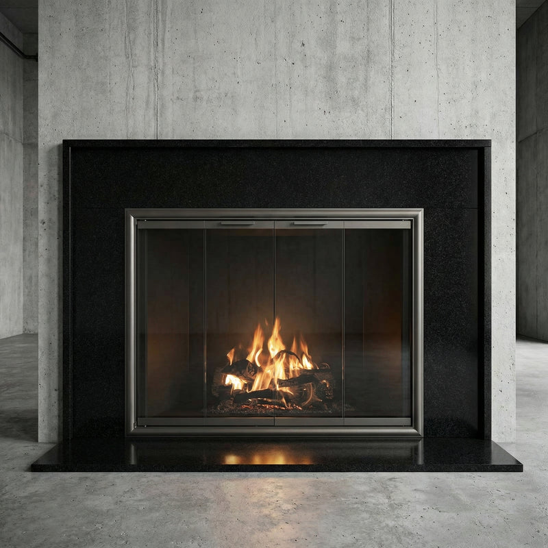 Monterey Standard Glass Doors | Prefab Fireplaces by Stoll | Custom