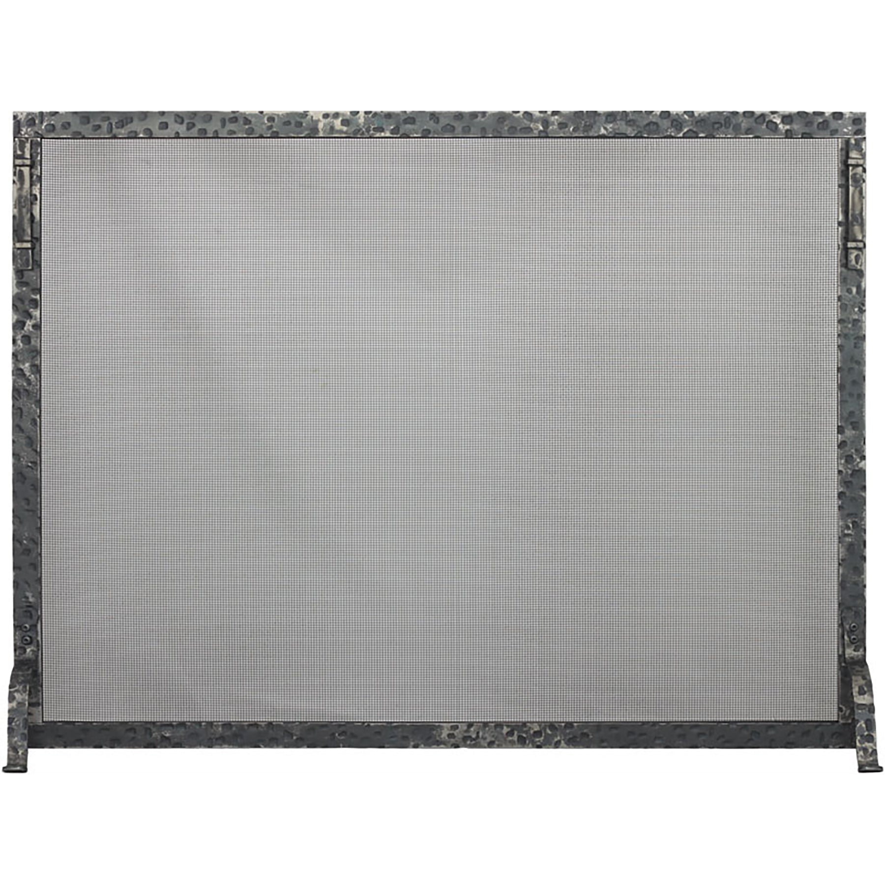 Free Standing Fireplace Screen Custom Made Craftsman Aged Rectangle