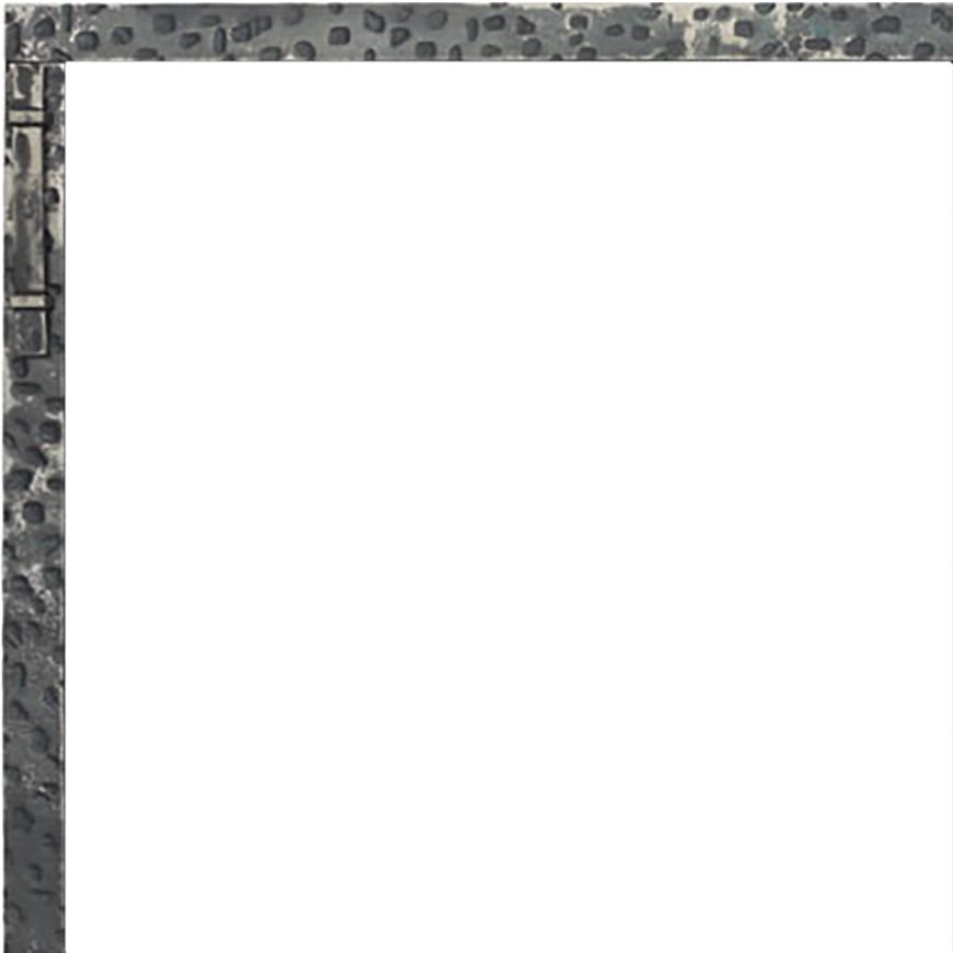 Free Standing Fireplace Screen Custom Made Craftsman Aged Rectangle