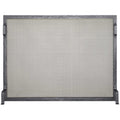 Free Standing Fireplace Screen Custom Made Craftsman Forged Rectangle