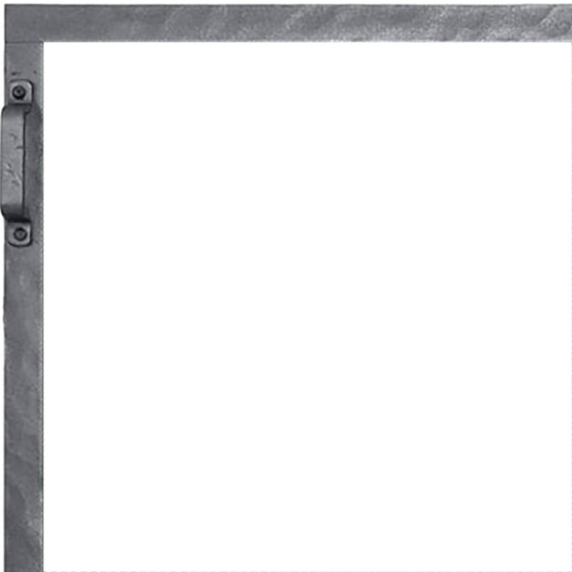 Free Standing Fireplace Screen Custom Made Craftsman Forged Rectangle