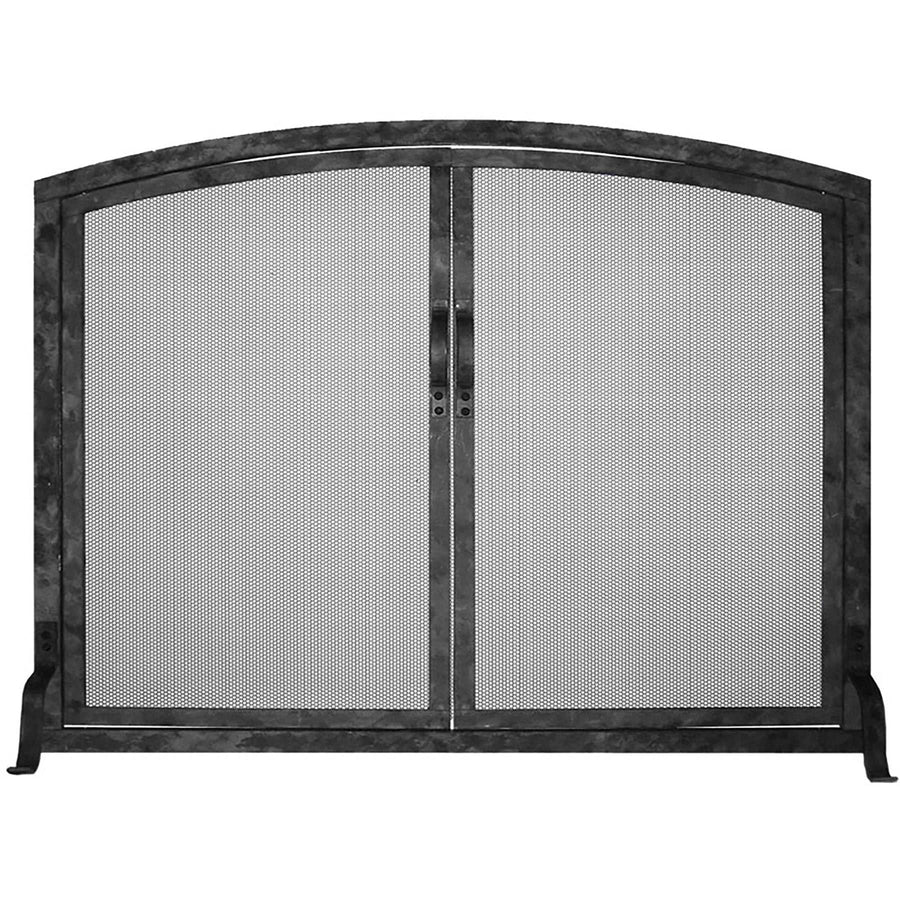 *EXPEDITED ORDER/ FREE STANDING/ CLEAR GLASS/ CRAFTSMAN FORGED/ RECTANGLE/ OPERABLE DOORS/ CLASSIC FOOT/ HANDLES VERTICALLY ON TOP/ MATTE BLACK FINISH/  45 3/4" W X 37 7/8