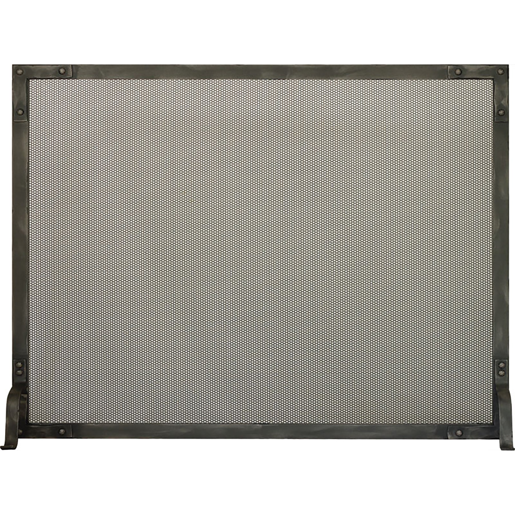 Free Standing Fireplace Screen Custom Made Craftsman Old World Rectangle