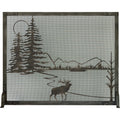 Montana Morning Craftsman Old World Fireplace Screen