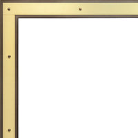 Free Standing Fireplace Screen Custom Made Layered Manhattan Rectangle - ExceptionalFire