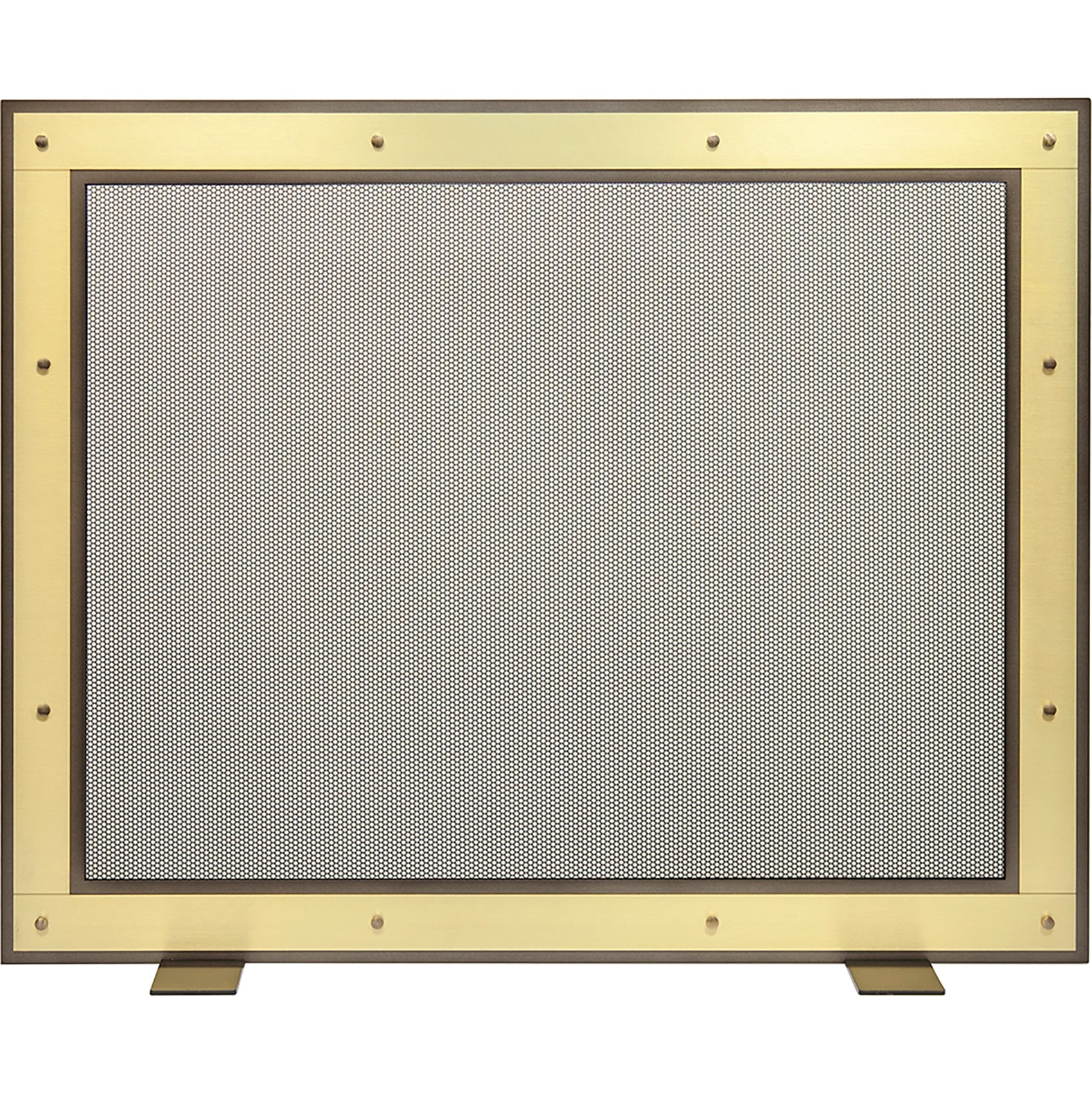 Free Standing Fireplace Screen Custom Made Layered Manhattan Rectangle
