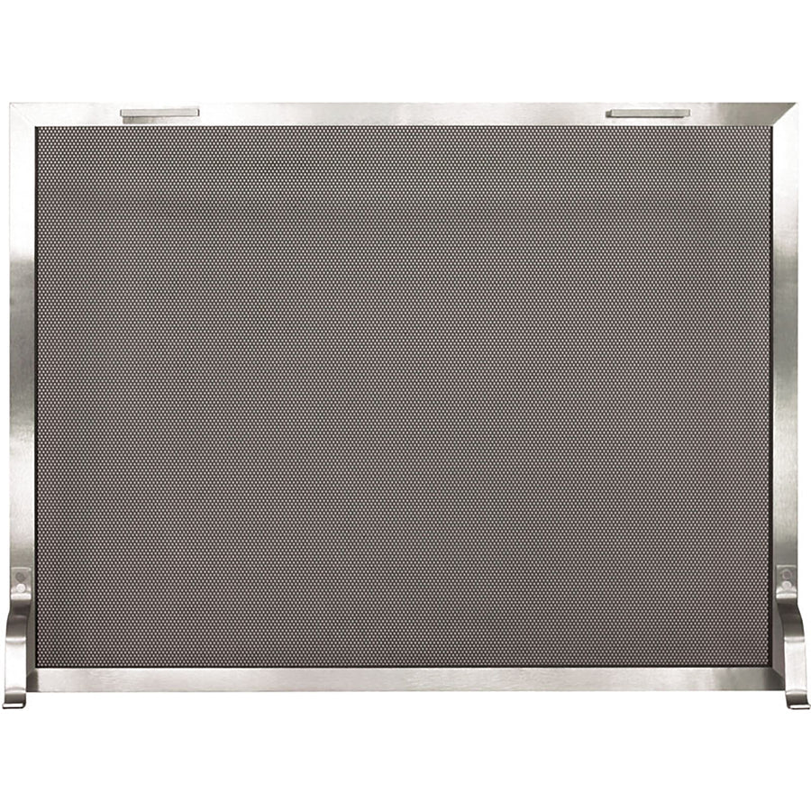 Free Standing Fireplace Screen Custom Modern Stainless Outdoor Rectangle