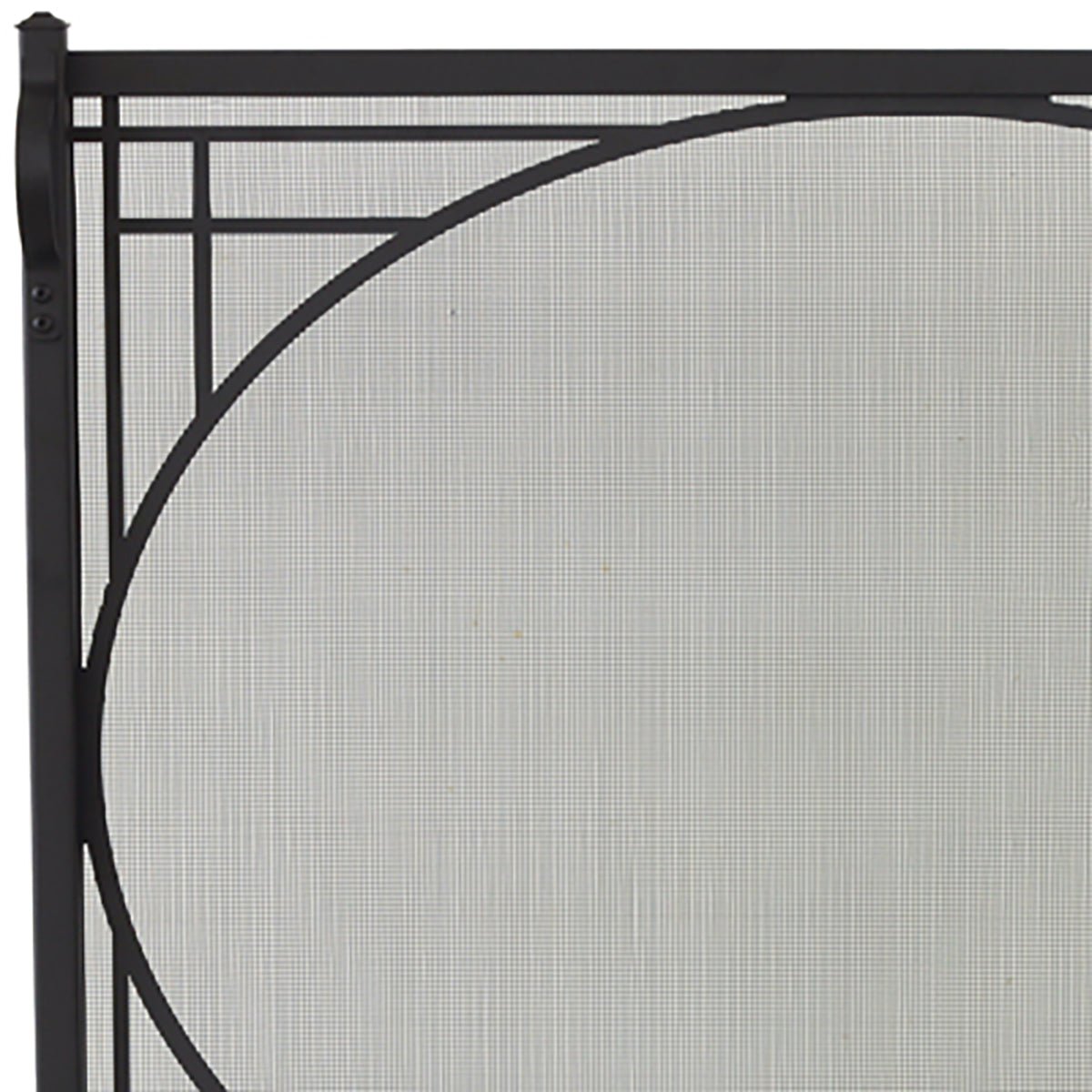 Free Standing Fireplace Screen Custom Made Traditional Ellipse - ExceptionalFire
