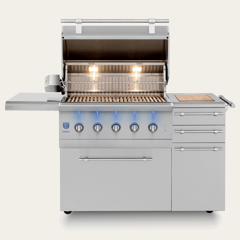 American Made Grills Encore 36" Freestanding Hybrid Grill