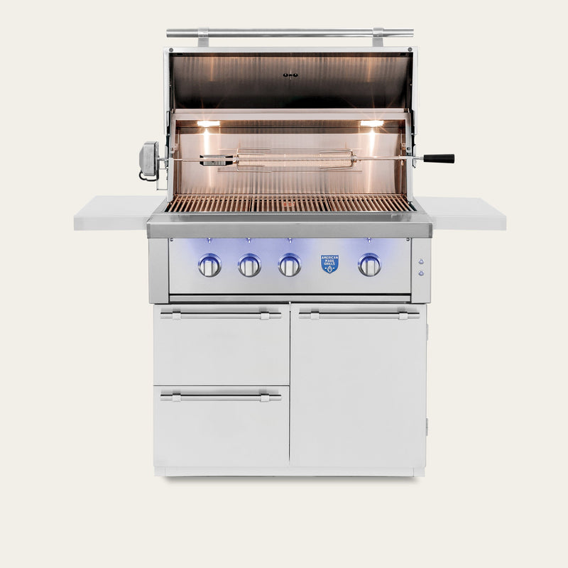Freestanding Estate Freedom - 36" Gas Grill — open view