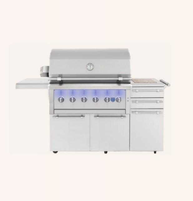 Freestanding Ovation - 42" Hybrid Grill — closed view