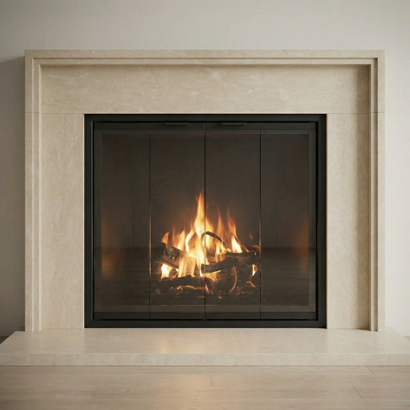 Seaside Standard Glass Doors | Prefab Fireplaces by Stoll | Custom