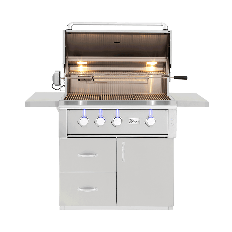 Alturi 36" Freestanding Grill — open view