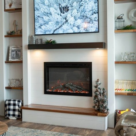 Fully Customizable LED Floating Metal Shelves Non Combustible in 25+ Finishes and Any Size