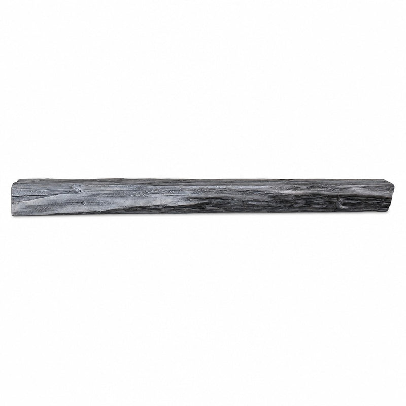 Cabin Pine Non-Combustible Concrete Mantel Shelf Weathered Grey Finish
