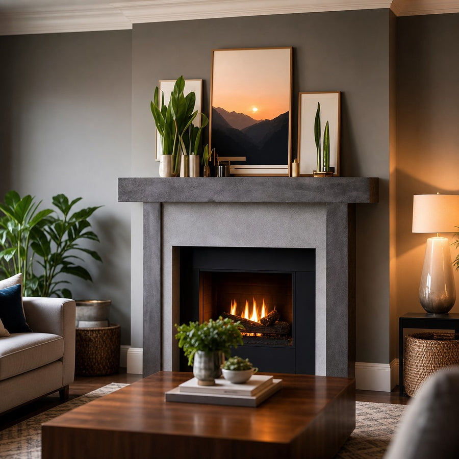 Hitching Post Non-Combustible Fireplace Surround Eclipse Finish