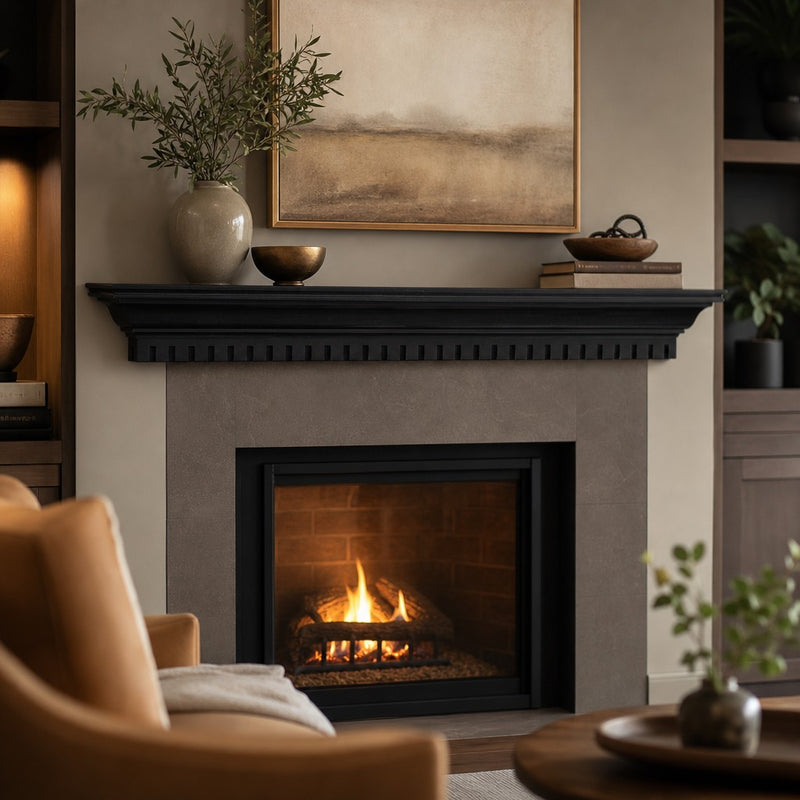 Federal Non-Combustible Mantel Shelf Raven Finish