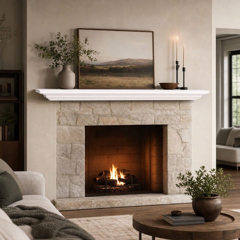 Pendleton Wood Mantel Shelf Kit Luna