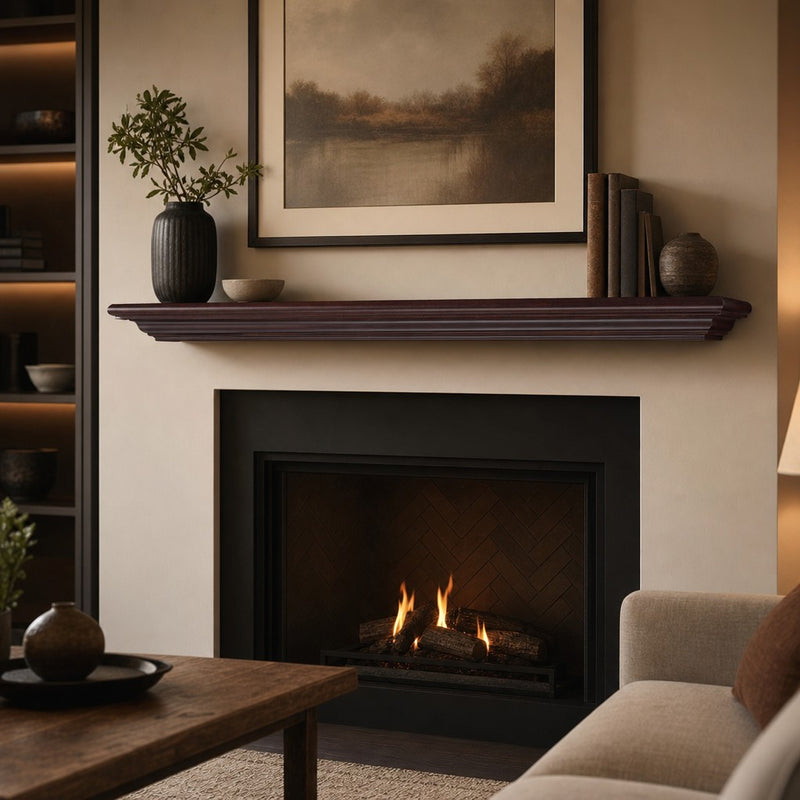 Cumberland Wood Mantel Shelf Kit Cherry