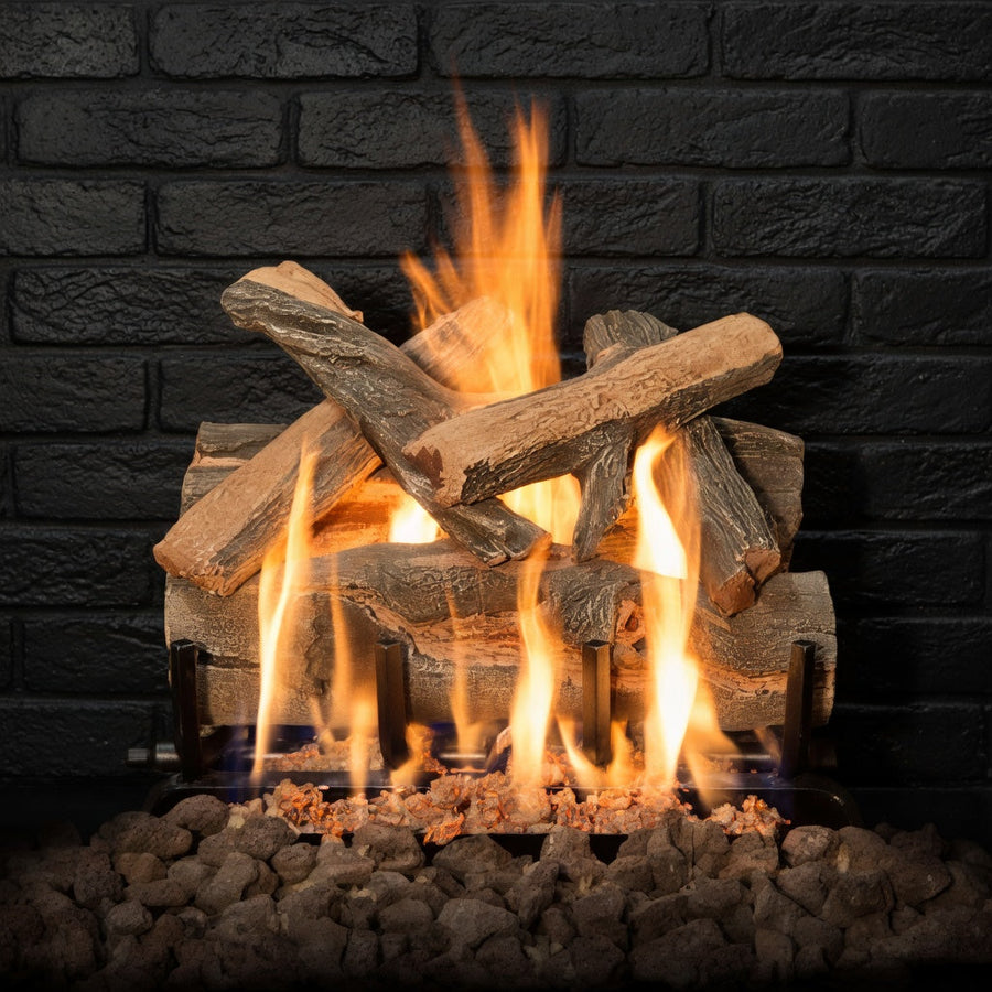 18" Arizona Juniper See-Through Vented Gas Log Set