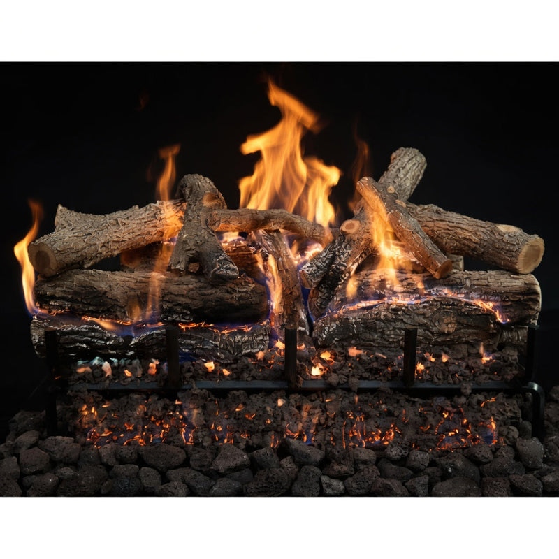 24" Glowfire Arizona Weathered Oak Charred Gas Log Set | Grand Canyon