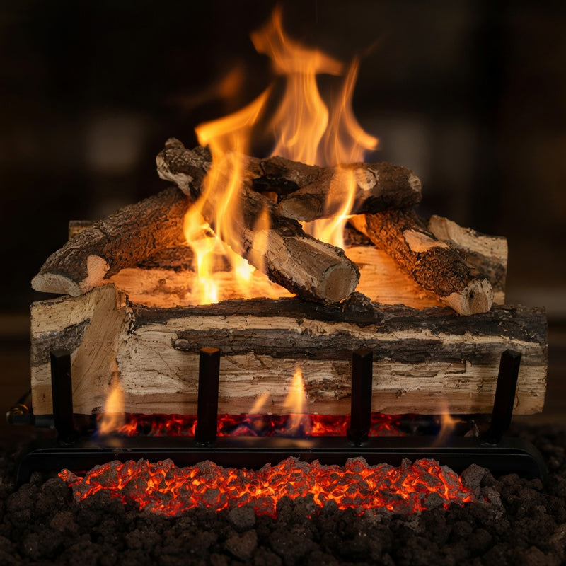 18" Blue Pine Split Outdoor Gas Log Set | Grand Canyon