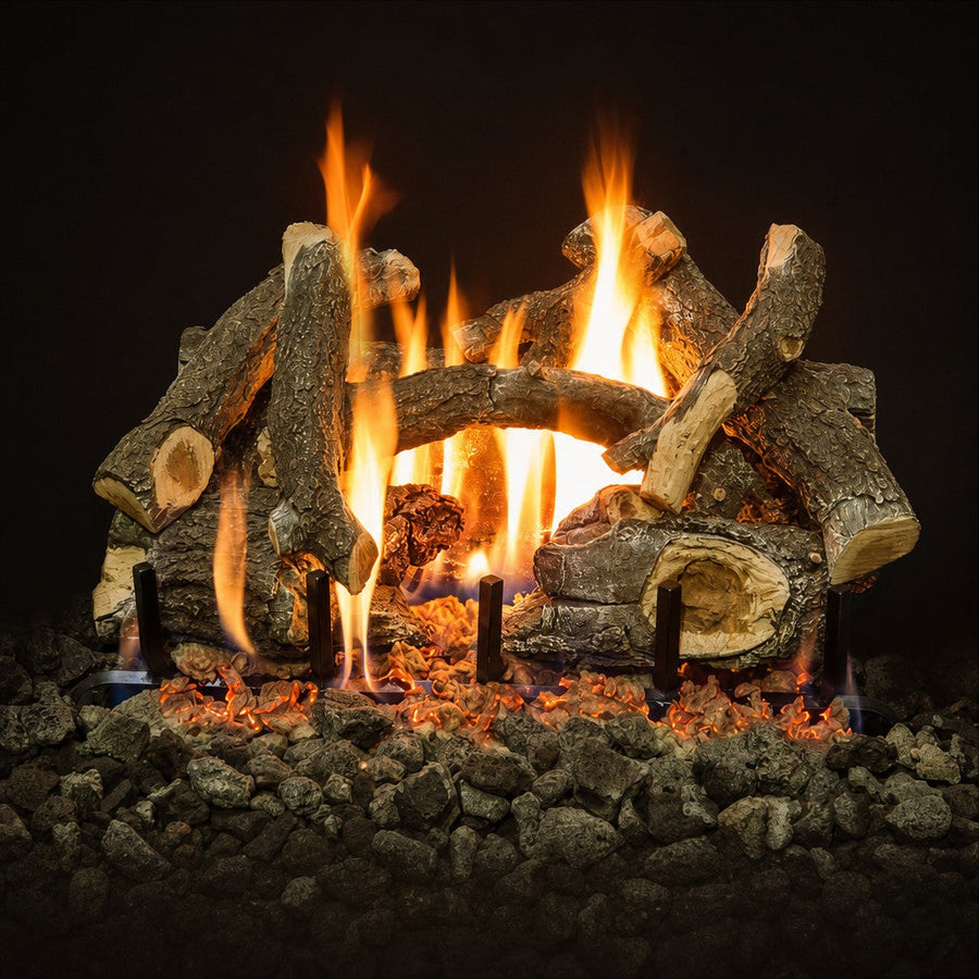Arizona Weathered Oak Charred See-Through Vented Gas Log Set