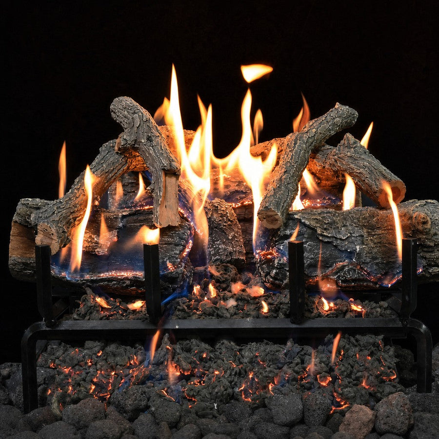 Glowfire Arizona Weathered Oak Charred Gas Log Set