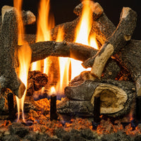 24" Arizona Weathered Oak Charred Vented Gas Log Set | Grand Canyon