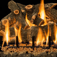 24" Arizona Weathered Oak Vented Gas Log Set | Grand Canyon