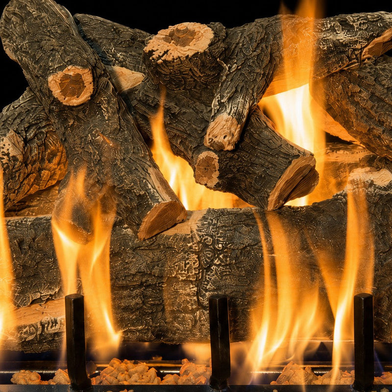 24" Arizona Weathered Oak See-Through Vented Gas Log Set | Grand Canyon