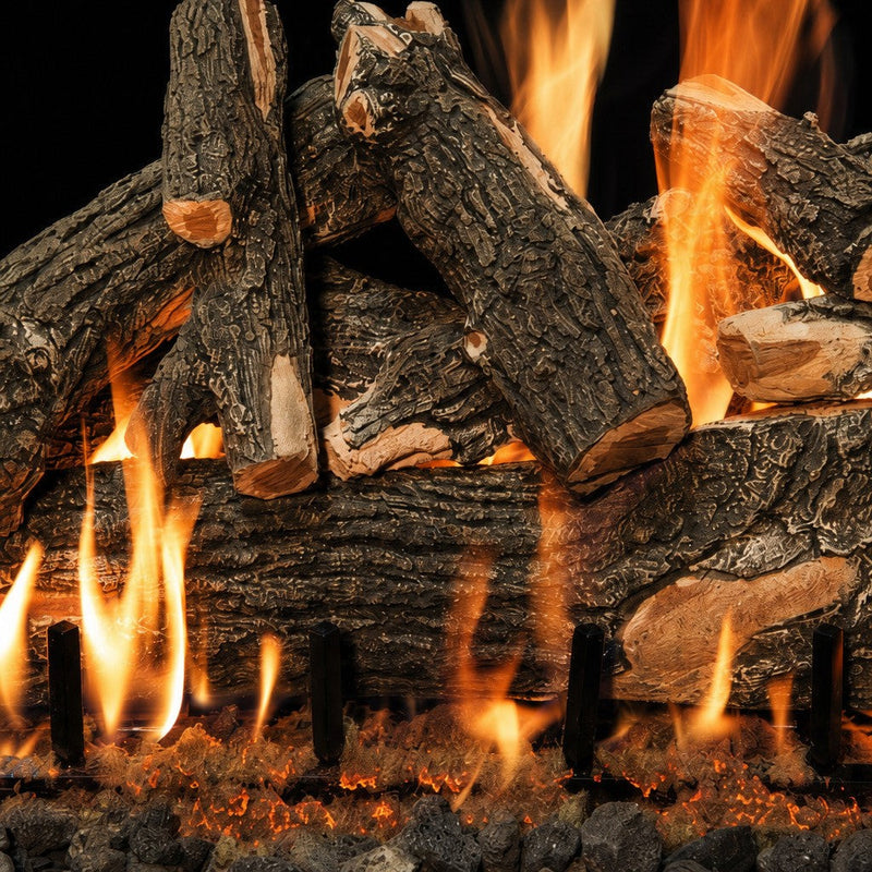 36" Arizona Weathered Oak See-Through Vented Gas Log Set | Grand Canyon