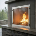304 Stainless Steel - Masonry & Prefab Fireplace Doors | Custom