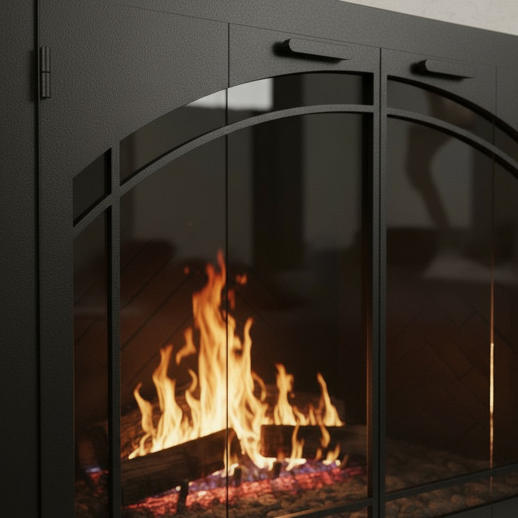 Carolina Steel Fireplace Glass Door Arch Conversion | Masonry & Zero Clearance