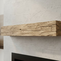 Tobacco Barn Non-Combustible Concrete Mantel Shelf Pale Honey Finish