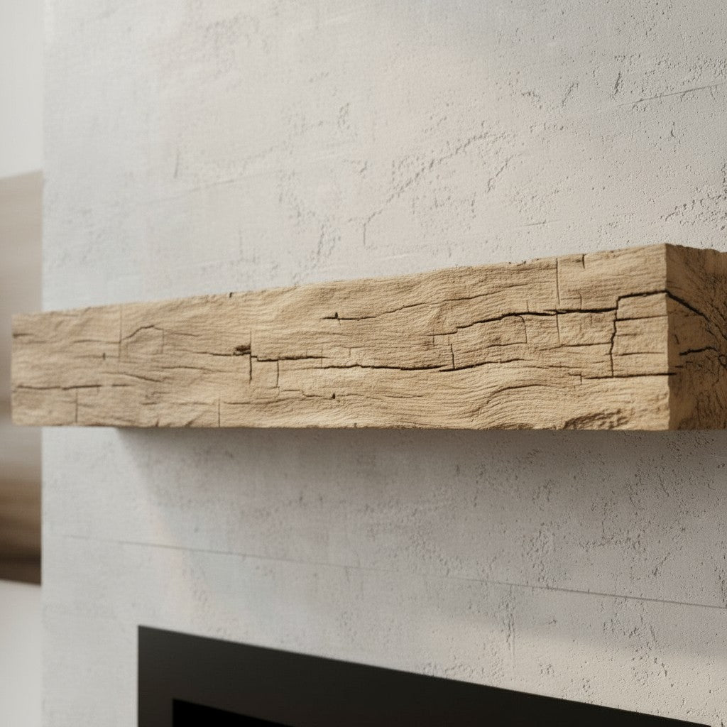 Tabacco Non-Combustible Concrete Mantel Shelf Pale Honey Finish