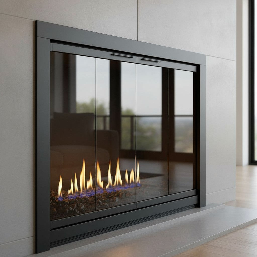 Piccolo - Masonry Fireplace Glass Doors