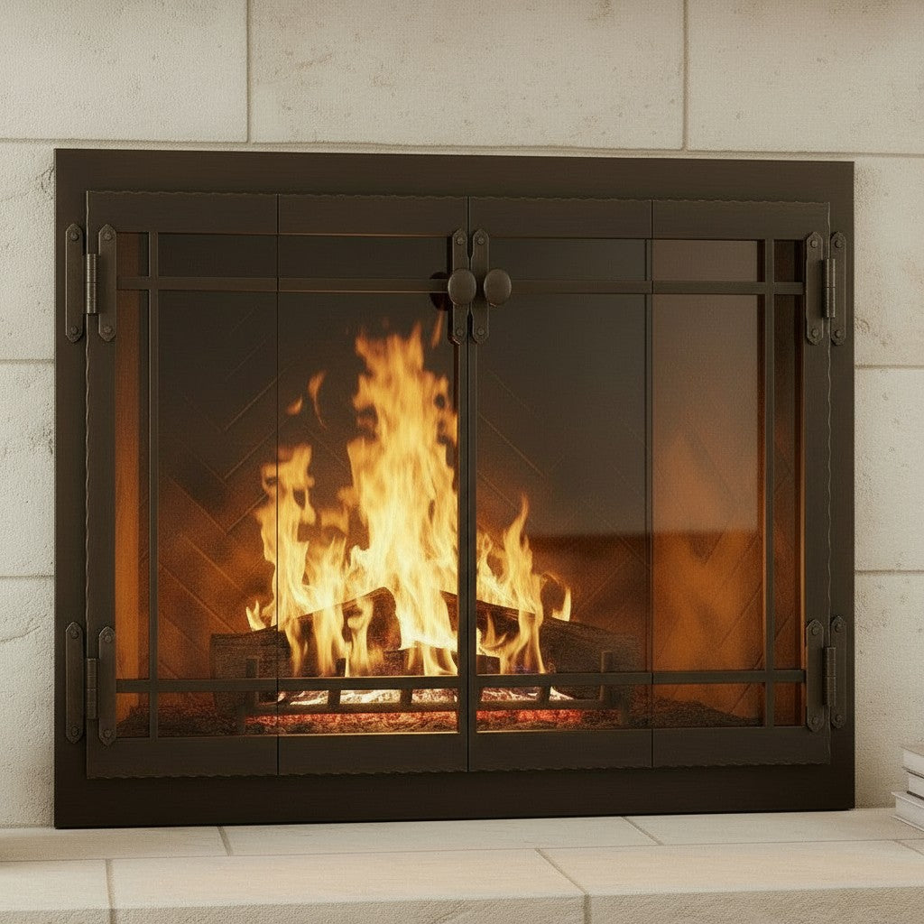 Craftsman - Masonry & Prefab Fireplace Glass Doors