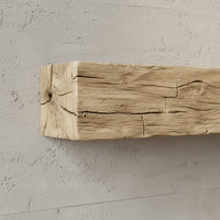 Tobacco Barn Non-Combustible Concrete Mantel Shelf Pale Honey Finish