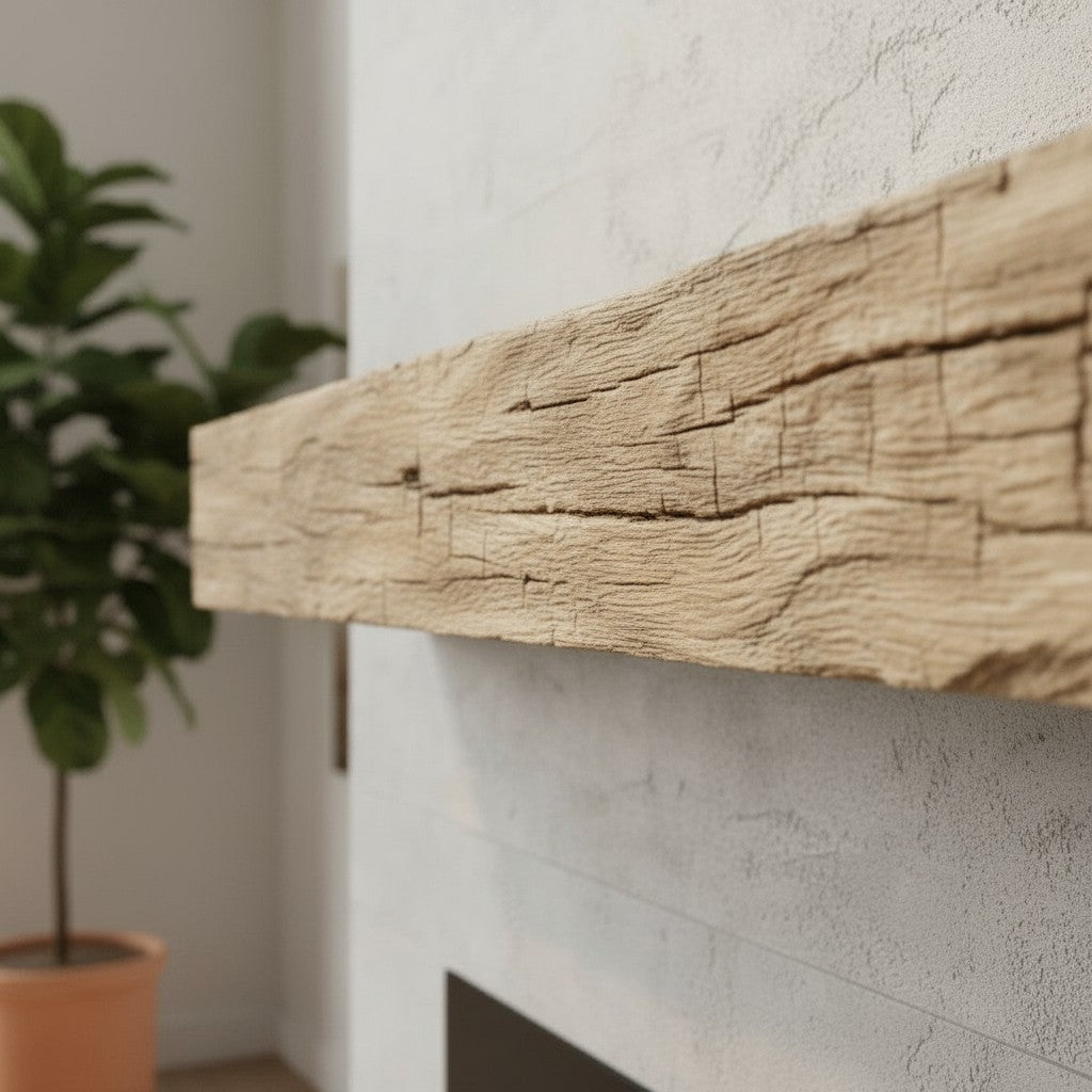 Tabacco Non-Combustible Concrete Mantel Shelf Pale Honey Finish