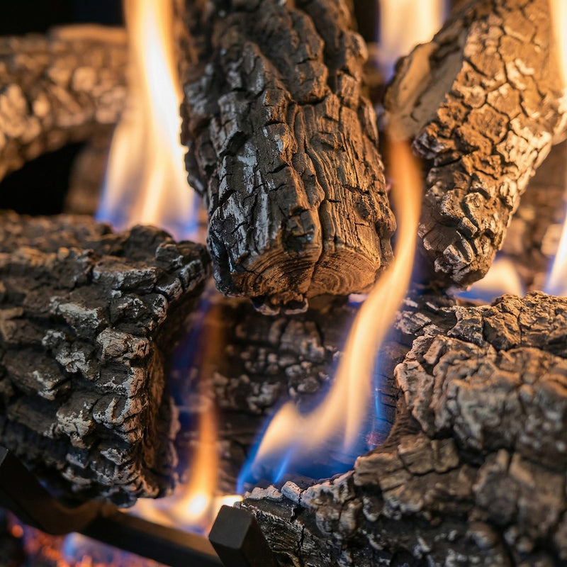 Design Specialties Arlington Ash 30-Inch Vented Gas Log Set, 65,000 BTU
