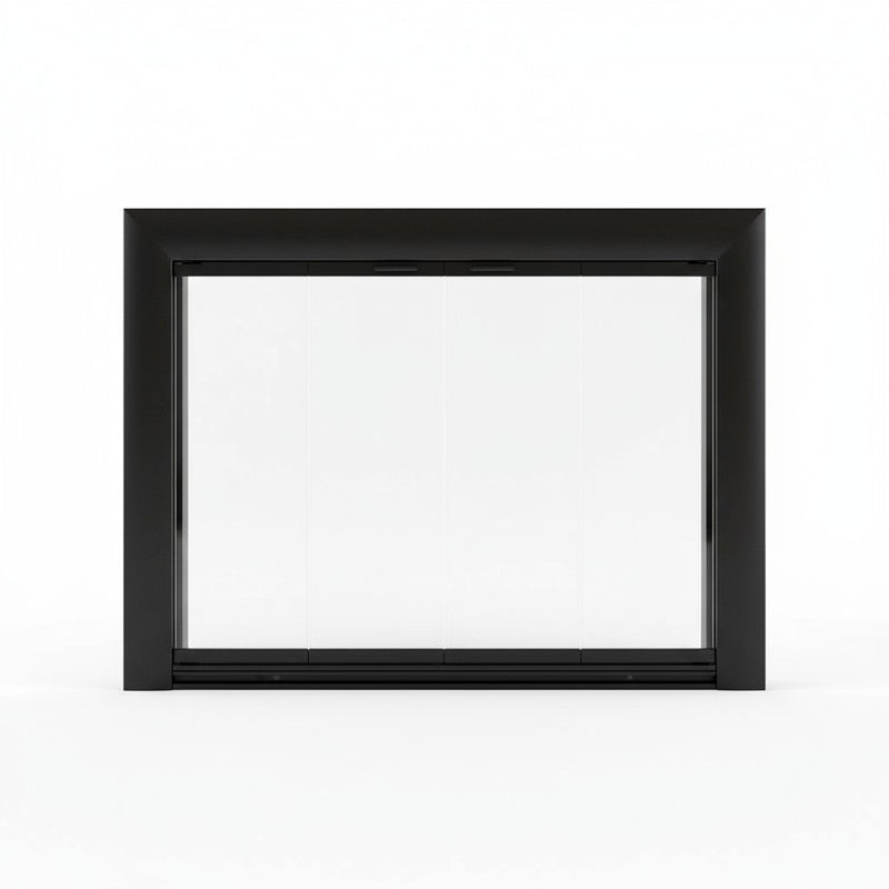 Bungalow - Masonry Fireplace Glass Door Masonry | Custom