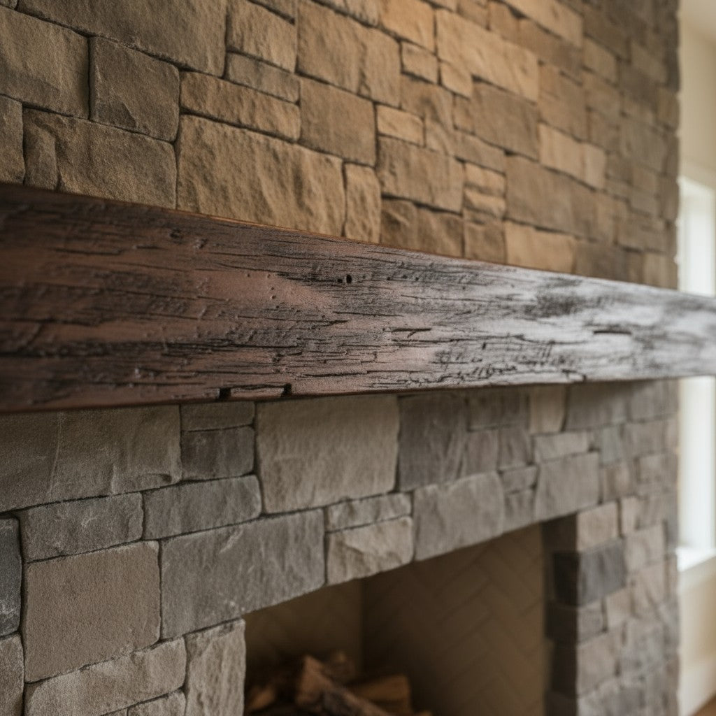 Grist Mill Non-Combustible Concrete Mantel Shelf Maduro Finish