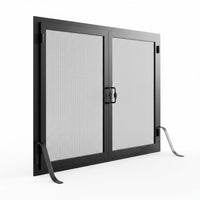 Fireplace Screen with Operable Doors Custom Size 21 Finishes - Legend
