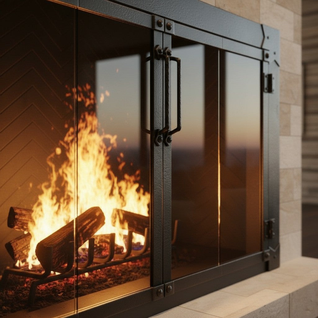 Milwaukee Forged Iron - Masonry & Prefab Fireplace Glass Doors