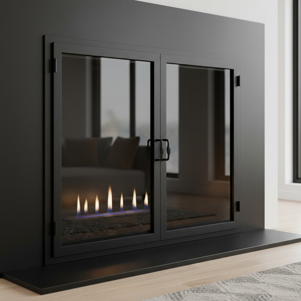 Legend Custom Masonry & Prefab Fireplace Glass Doors