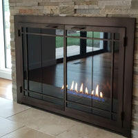 Carolina Window Pane - Masonry & Prefab Fireplace Glass Doors | Custom